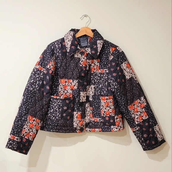 Primark Jackets & Blazers - Floral Patchwork Quilted Jacket Women's Size Medium